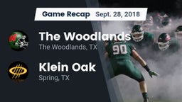 Recap: The Woodlands  vs. Klein Oak  2018