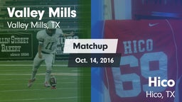Matchup: Valley Mills High vs. Hico  2016