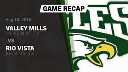 Recap: Valley Mills  vs. Rio Vista  2016