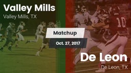 Matchup: Valley Mills High vs. De Leon  2017