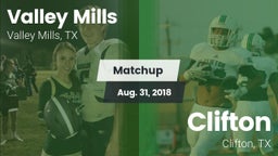 Matchup: Valley Mills High vs. Clifton  2018