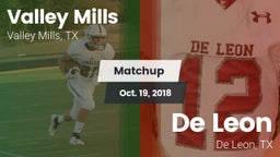 Matchup: Valley Mills High vs. De Leon  2018