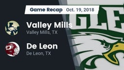 Recap: Valley Mills  vs. De Leon  2018