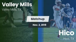 Matchup: Valley Mills High vs. Hico  2018
