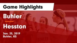 Buhler  vs Hesston  Game Highlights - Jan. 25, 2019