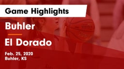 Buhler  vs El Dorado  Game Highlights - Feb. 25, 2020