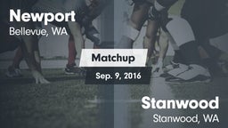 Matchup: Newport  vs. Stanwood  2016