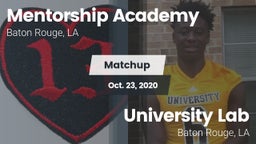 Matchup: Mentorship Academy H vs. University Lab  2020