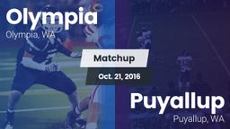 Matchup: Olympia  vs. Puyallup  2016