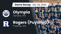 Recap: Olympia  vs. Rogers  (Puyallup) 2022