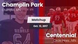 Matchup: Champlin Park High vs. Centennial  2017
