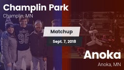 Matchup: Champlin Park High vs. Anoka  2018