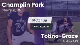 Matchup: Champlin Park High vs. Totino-Grace  2018