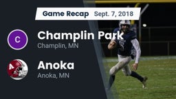 Recap: Champlin Park  vs. Anoka  2018