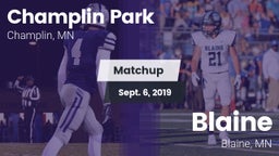 Matchup: Champlin Park High vs. Blaine  2019