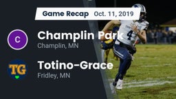Recap: Champlin Park  vs. Totino-Grace  2019