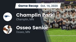 Recap: Champlin Park  vs. Osseo Senior  2020