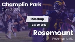 Matchup: Champlin Park High vs. Rosemount  2020