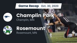 Recap: Champlin Park  vs. Rosemount  2020