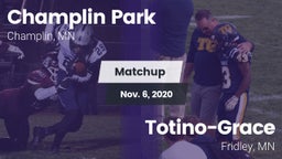Matchup: Champlin Park High vs. Totino-Grace  2020