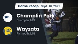 Recap: Champlin Park  vs. Wayzata  2021