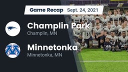 Recap: Champlin Park  vs. Minnetonka  2021