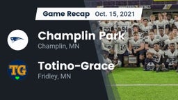 Recap: Champlin Park  vs. Totino-Grace  2021