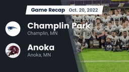 Recap: Champlin Park  vs. Anoka  2022