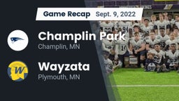 Recap: Champlin Park  vs. Wayzata  2022