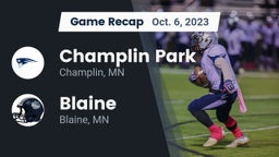 Recap: Champlin Park  vs. Blaine  2023