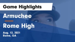 Armuchee  vs Rome High Game Highlights - Aug. 12, 2021