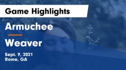 Armuchee  vs Weaver  Game Highlights - Sept. 9, 2021