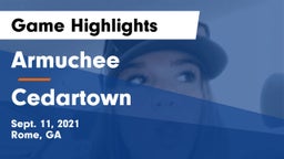 Armuchee  vs Cedartown Game Highlights - Sept. 11, 2021
