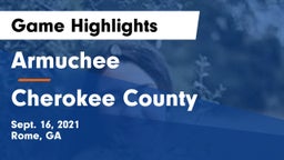 Armuchee  vs Cherokee County  Game Highlights - Sept. 16, 2021