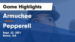 Armuchee  vs Pepperell  Game Highlights - Sept. 23, 2021