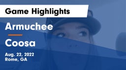 Armuchee  vs Coosa  Game Highlights - Aug. 22, 2022