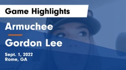 Armuchee  vs Gordon Lee  Game Highlights - Sept. 1, 2022