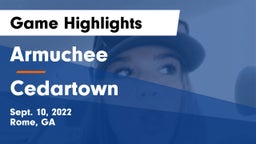 Armuchee  vs Cedartown Game Highlights - Sept. 10, 2022