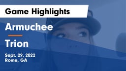 Armuchee  vs Trion Game Highlights - Sept. 29, 2022