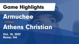 Armuchee  vs Athens Christian Game Highlights - Oct. 18, 2022