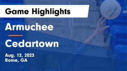 Armuchee  vs Cedartown  Game Highlights - Aug. 12, 2023