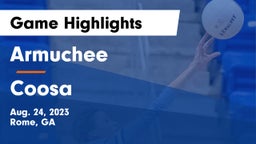 Armuchee  vs Coosa  Game Highlights - Aug. 24, 2023