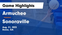 Armuchee  vs Sonoraville  Game Highlights - Aug. 31, 2023