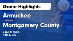 Armuchee  vs Montgomery County Game Highlights - Sept. 8, 2023