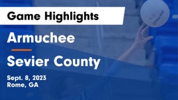 Armuchee  vs Sevier County Game Highlights - Sept. 8, 2023