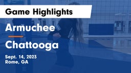 Armuchee  vs Chattooga  Game Highlights - Sept. 14, 2023