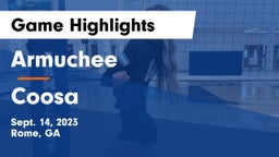 Armuchee  vs Coosa  Game Highlights - Sept. 14, 2023