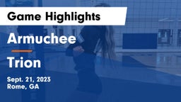 Armuchee  vs Trion Game Highlights - Sept. 21, 2023