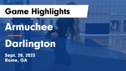 Armuchee  vs Darlington Game Highlights - Sept. 28, 2023