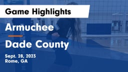 Armuchee  vs Dade County  Game Highlights - Sept. 28, 2023